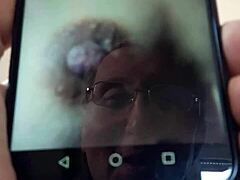 my wife performs a hand show for me while spying