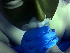 Helgafoxxy gives detailed blowjob with color fetish