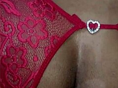 Latina milks cock during massage session.