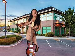 stripping and masturbating in parking lot