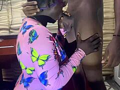 African BBC fucks sexy ebony in rough interracial cumshot!