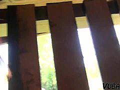 cute amateur with natural tits getting fucked by old guy