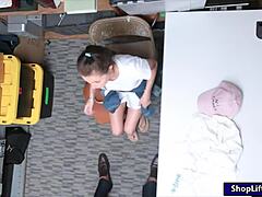 Cute teen theft gives blowjob and screwed by lp officer