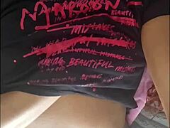 ebony beauty couldn't stop fingering her fat pierced pussy 😍, rubbing her clit to orgasm with big pussy lips and natural tits