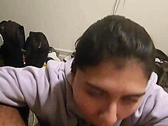 my girlfriend sucks my cock hard in pov