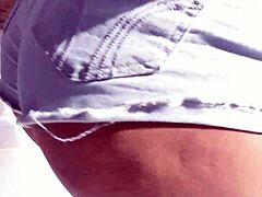 Latina girl with pigtails picked up for casting, big tits and ass