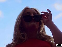 Milfy Blonde Milf Charlie Devours Ex Bf's Cock!