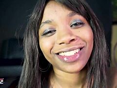 petite brunette cutie evelyn gives a long wet bj and gets her pussy fucked