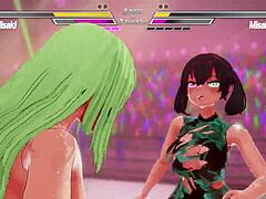 two lesbians battling it out with squirting and anal fucking in this hot scene