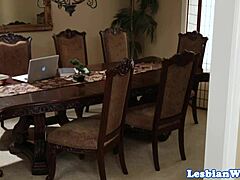 Stockinged Lesbian Milf Facesitting On Beauty?