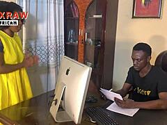 Mdx making out with my school teacher with gigantic cock on his office table