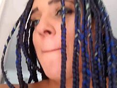 stepsister helps me cum in shower