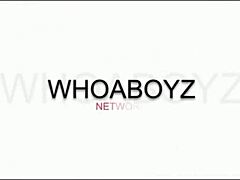 black bbw performs a great blowjob on a big black cock in the scene.