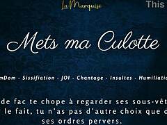 French Femdom Humiliates with Sissification Jerk Off Instructions