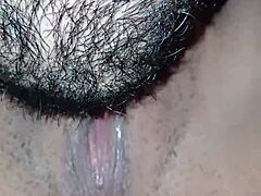 He sucked my whole clitoris until I reached orgasm in lingerie