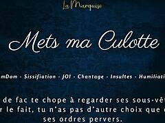 French Femdom Humiliates with Sissification Jerk Off Instructions