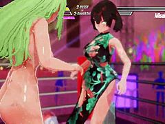 two lesbians battling it out with squirting and anal fucking in this hot scene