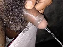 hot pissing indian bathroom big black cock masturbation creampie