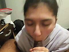my girlfriend sucks my cock hard in pov