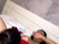 Inviting beautiful Melissa Pitanga for a steamy lesbian bath with interracial fun.