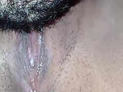 He sucked my whole clitoris until I reached orgasm in lingerie