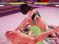 two lesbians battling it out with squirting and anal fucking in this hot scene