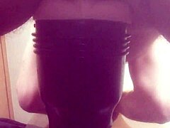 Gazzadomm Fucks His Fleshlight Male Toy Hard