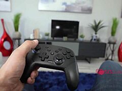 step sis stares at my cock in the car