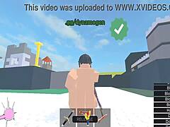 Horror girl gets fucked in Roblox condo!