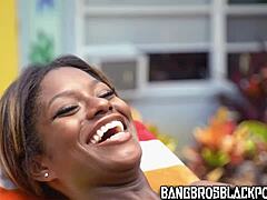 Ebony Lola's Hot Passion with Stepbro's Monster Cock!