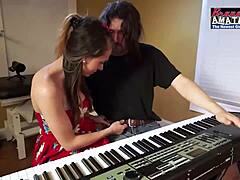 petite cloe sucks cock swallows cum 😍