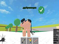 Horror girl gets fucked in Roblox condo!