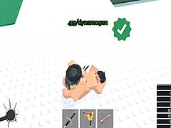 Horror girl gets fucked in Roblox condo!