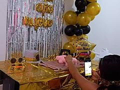 Now He Has A Doll And He's Fucking Her On Her Birthday Dirty Fucking Whore You Should Find A Psychologist Hot Stepsister