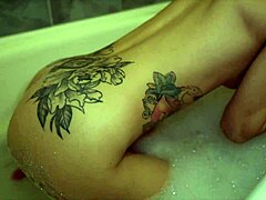 cute girl jerking off tight pussy with big dildo