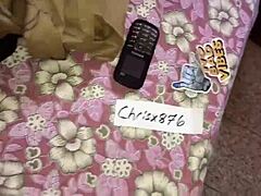 Ebony Hand Feels Cock in Ghetto Hood Feet Action!