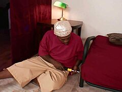 Skinny housewife explores interracial experiences with big black cock.