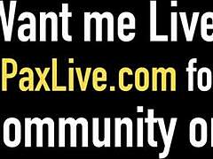 Redhead Penny Pax Sits On Face In Threesome! She Gives Handjob And Blowjob For Cumshot.