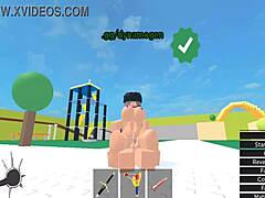 Horror girl gets fucked in Roblox condo!