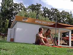 Girl's Public Pickup Adventure