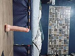 girl helps stranger squirt