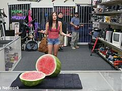 Latina Swallow Facial Cumshot