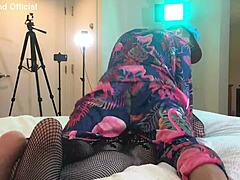 Rapper Pounds Goth Transsexual