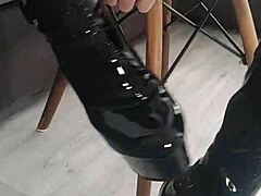 blonde balloon popping