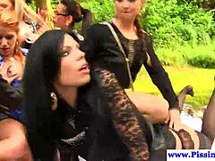 piss sluts outdoors