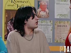 Classroom Threesome Fuck