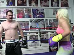 Blonde Boxing Match