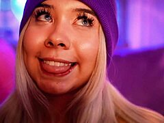 Colombian Blonde Sucks Cock