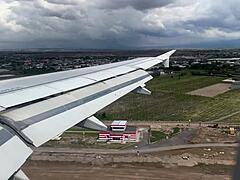 Airplane Handjob Cumshot