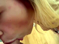 Slutty Blonde Swallow